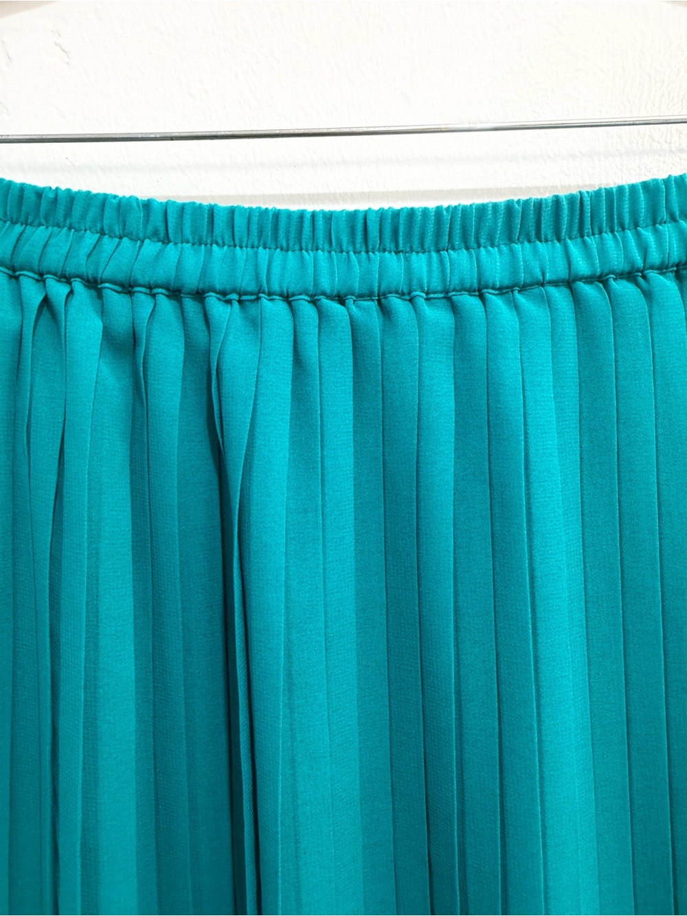 Mix Nouveau Y2K Teal Blue Ombre Knife Pleated Maxi Skirt Size M Vintage 2000s - Picture 6 of 11